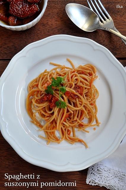 Spaghetti z suszonymi pomidorami