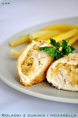 Roladki z cukinią i mozzarellą