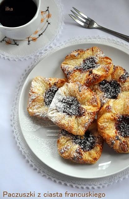 Paczuszki z ciasta francuskiego