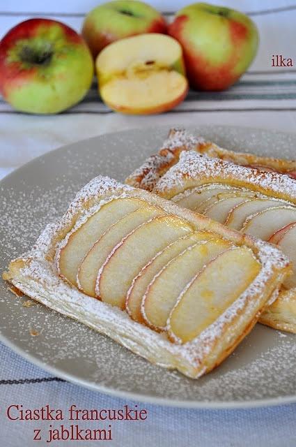 Ciastka francuskie z jabłkami