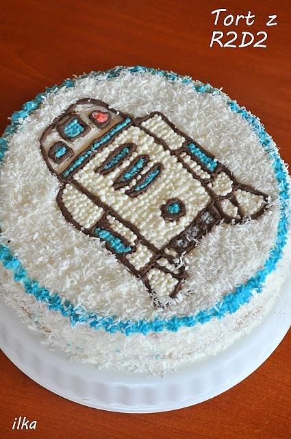 Tort r2d2 dekoracja na podstawie przepisu Dorotaxx