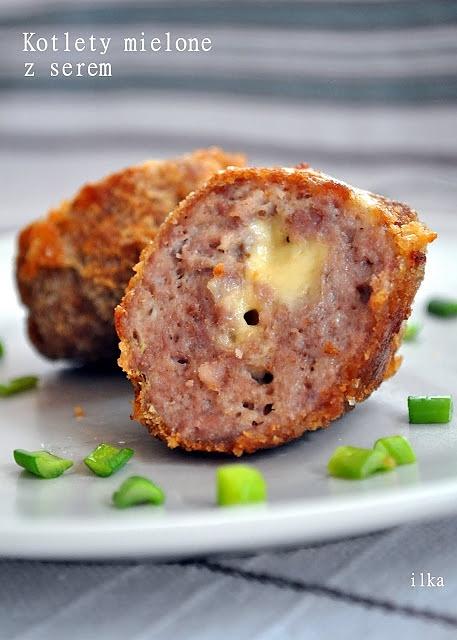 Kotlety mielone z żółtym serem