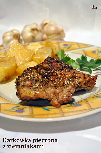 Karkówka pieczona z ziemniakami