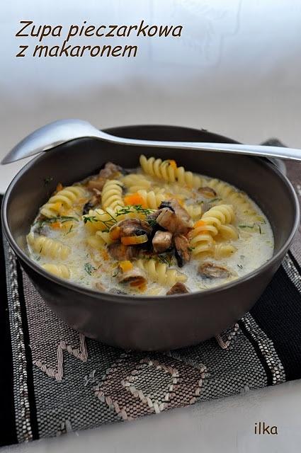 Zupa pieczarkowa z makaronem