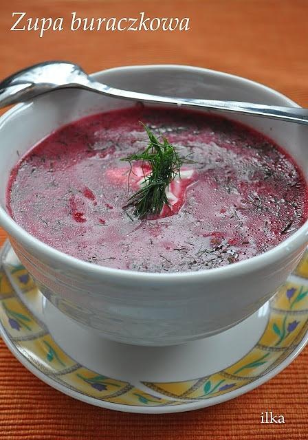Zupa buraczkowa z młodych warzyw