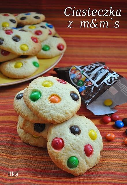 Ciasteczka z m&m's na dzień dziecka