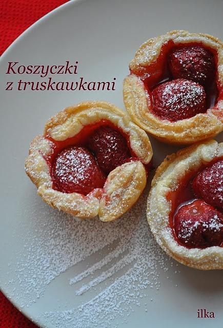 Koszyczki z truskawkami