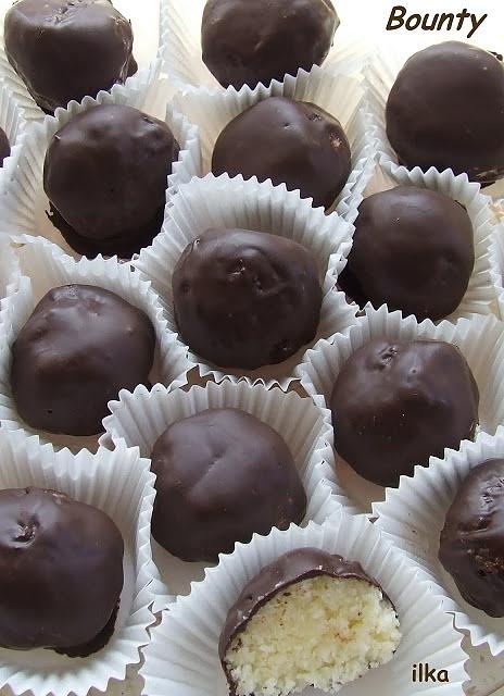 Kuleczki a la Bounty kokosowe nadzienie w czekoladzie