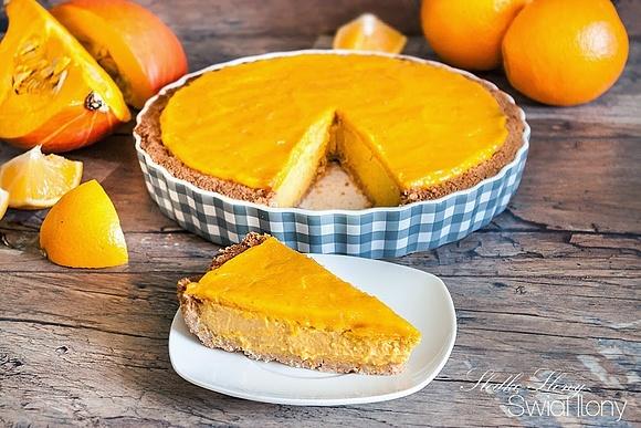 Tarta dyniowa na kokosowym spodzie