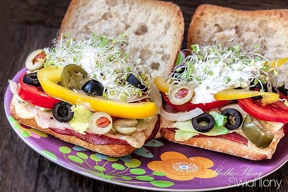 Chrupiąca ciabatta na ciepło z warzywami