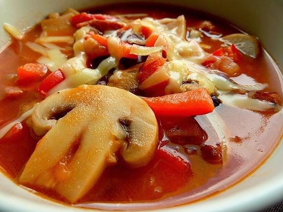 Zupa meksykańska z kiełbasą