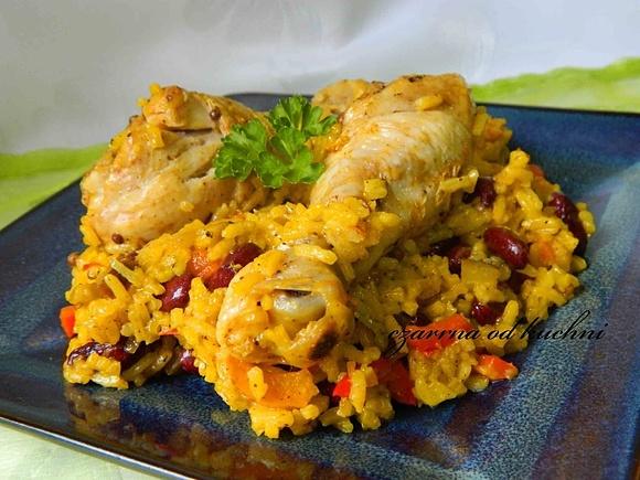 Paella z kurczakiem