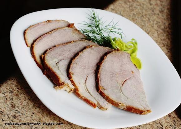 Szynka długo pieczona w niskiej temperaturze