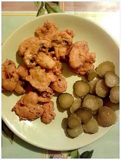 Pakora z pieczarek i ciecierzycy