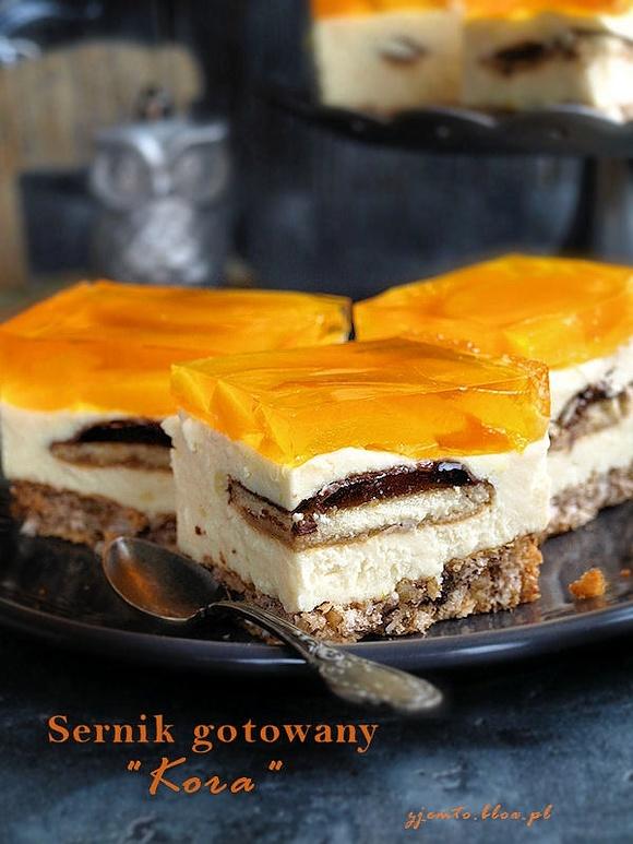 Kora orzechowy sernik