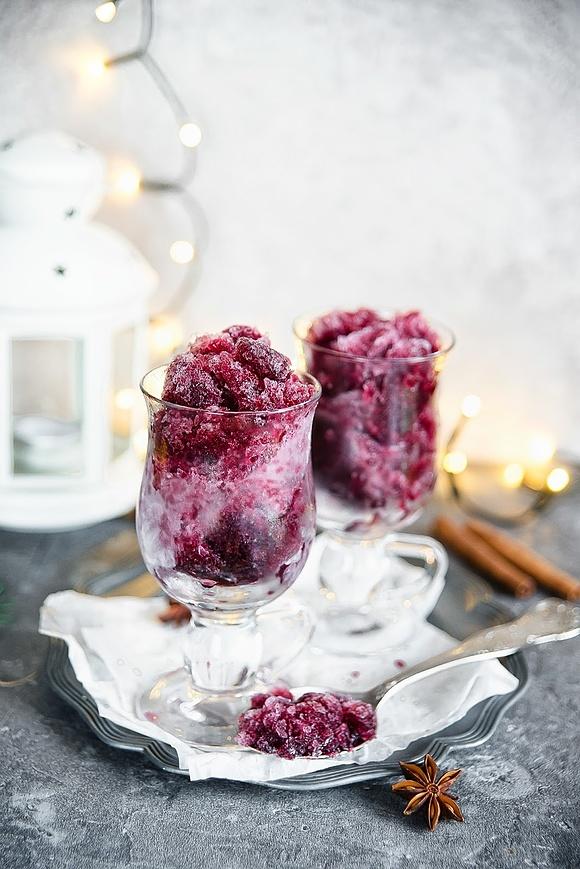 Granita z grzanego wina