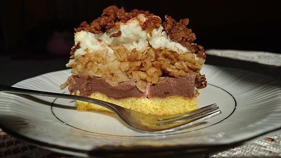 Ciasto budyniowe z jabłkami