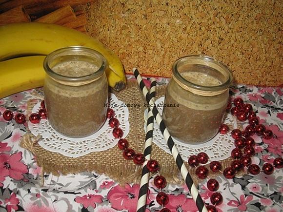 Koktajl bananowy z kawą inka