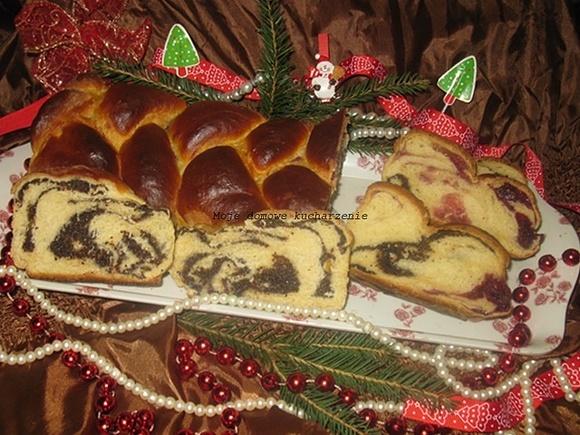 Drożdżówka z masą makową w keksówkach