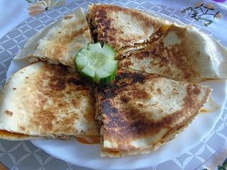 Zapiekana tortilla z kurczakiem
