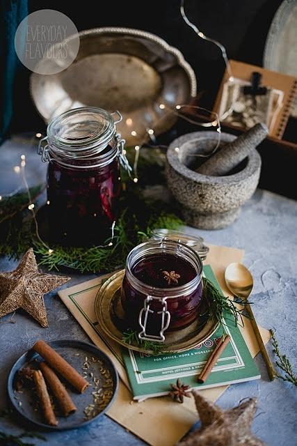 Marynowane buraki z chilli, pomarańczą i cynamonem