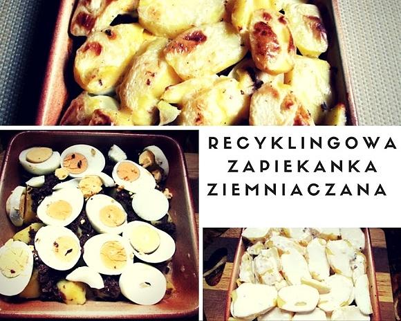 Recyklingowa zapiekanka ziemniaczana z grzybami po świętach
