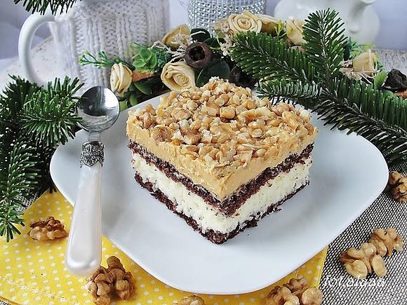 Ciasto kokosowo-orzechowe na świąteczny stół