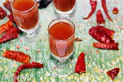 Russian bloody mary - shot z sokiem pomidorowym