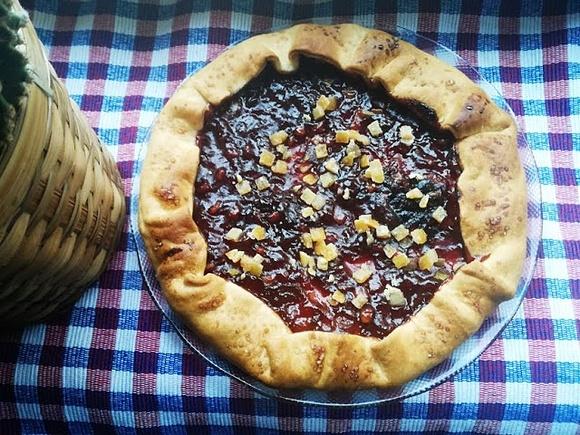 Tarta z powidłami z gruszek i imbirem