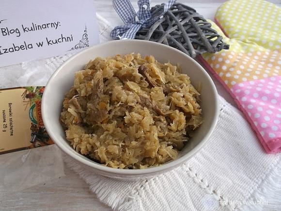 Postna kapusta z suszonymi borowikami
