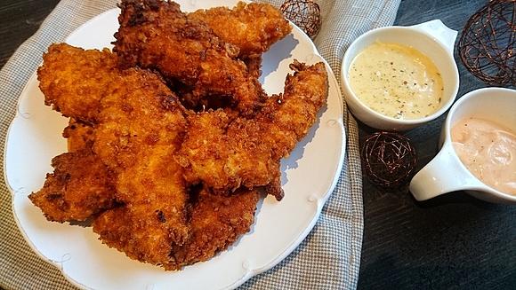 Chrupiące nuggetsy z kurczaka smażone
