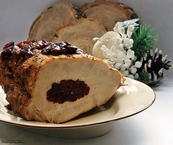 Schab z żurawiną
