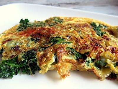 Omlet z jarmużem