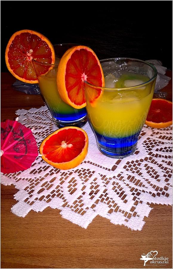Blue orange drink bezalkoholowy na sylwestra