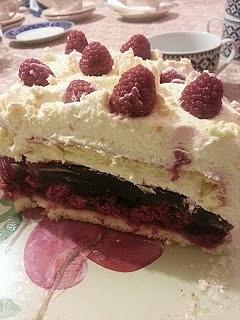 Malinowo-Śmietankowa Rozkosz - deser z malinami i mascarpone