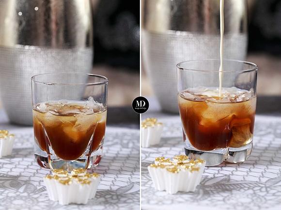 Koktajl White Russian z likierem kawowym i śmietanką