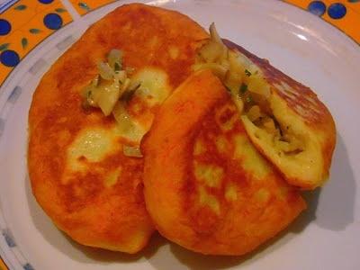 Kotlety ziemniaczane nadziewane pieczarkami