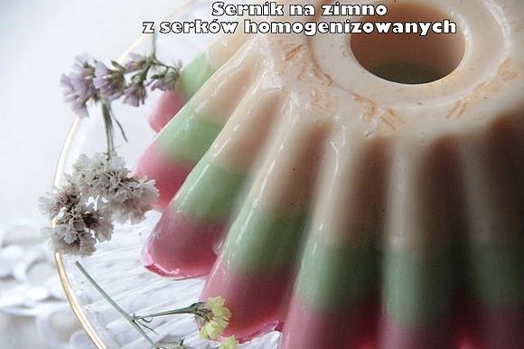 Sernik na zimno z serków homogenizowanych i galaretek