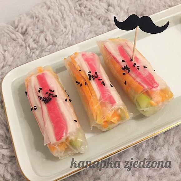 Spring Rolls z surmii - przekąska na imprezę karnawałową