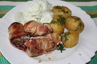 Pieczone polędwiczki z boczkiem