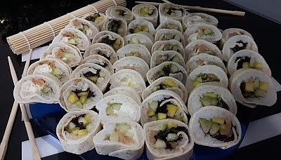 Domowe sushi w tortilli