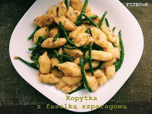 Kopytka z fasolką szparagową