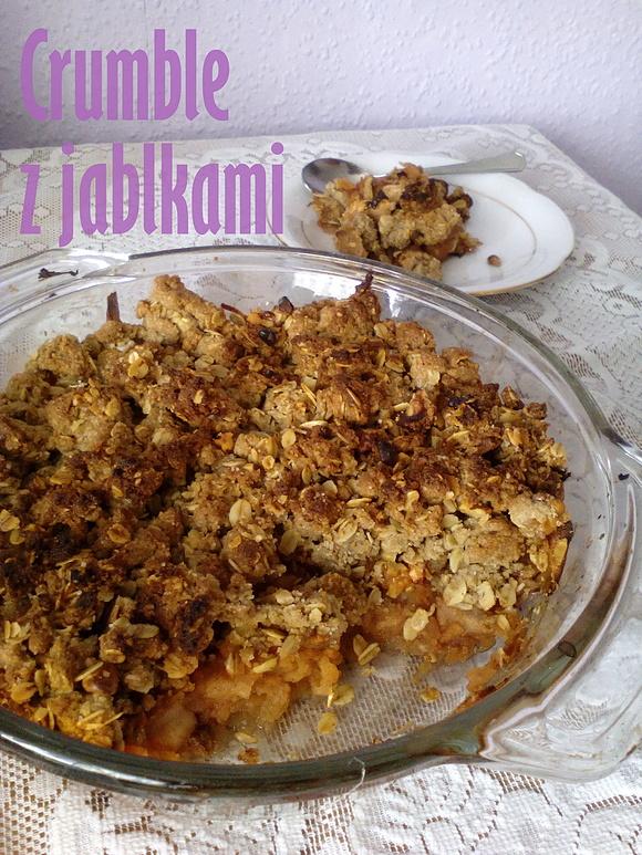 Crumble z jabłkami – szybka i prosta szarlotka