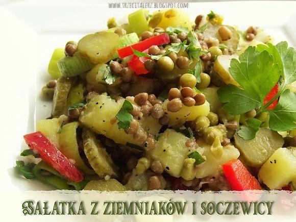 Sałatka z ziemniaków i soczewicy