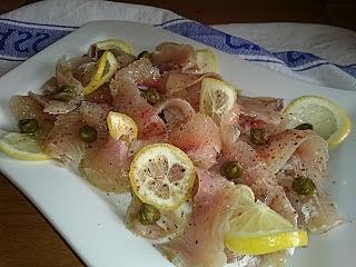 Carpaccio z pstrąga