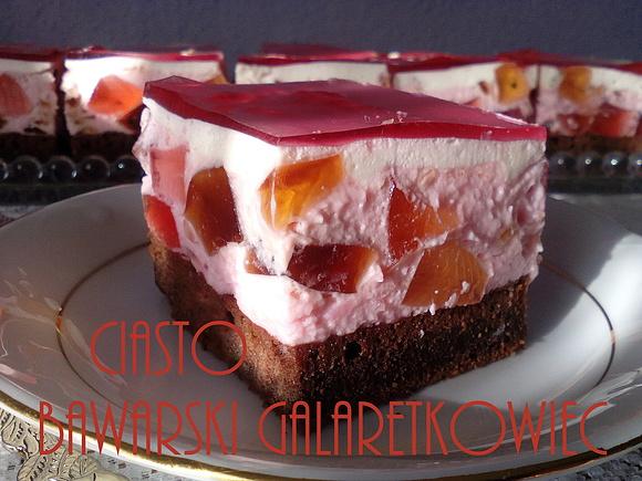 Ciasto bawarski galaretkowiec – lekkie i kolorowe