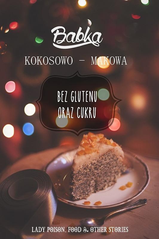 Babka kokosowo-makowa bezglutenowa i paleo