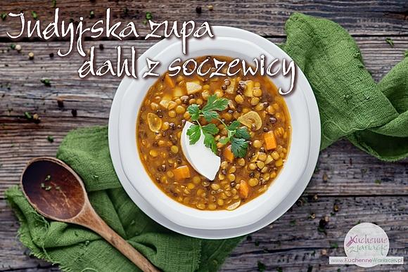 Indyjska zupa dahl z soczewicy