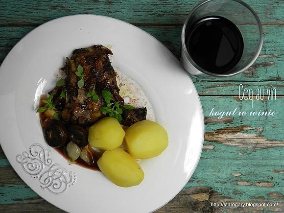 Coq au vin czyli kogut w winie