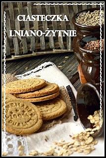 Ciasteczka lniano-żytnie z mąką owsianą